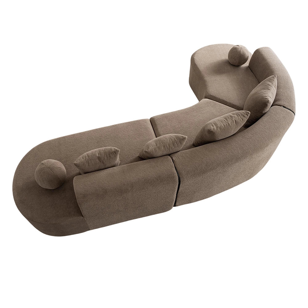 Divano a nuvola senza struttura - Xylo - 327 cm - Modello L, comodo, non assemblato