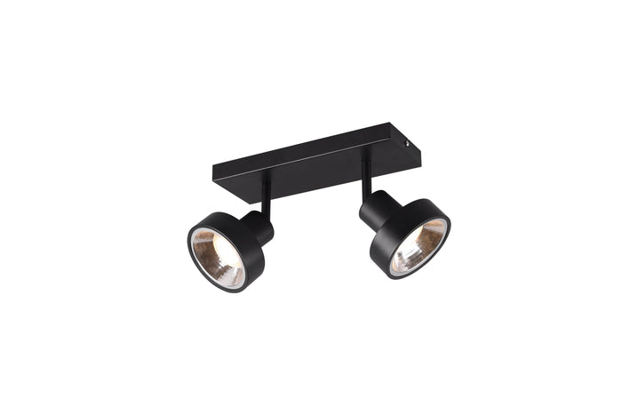 Faretto da Interno a LED in Metallo Nero Opaco