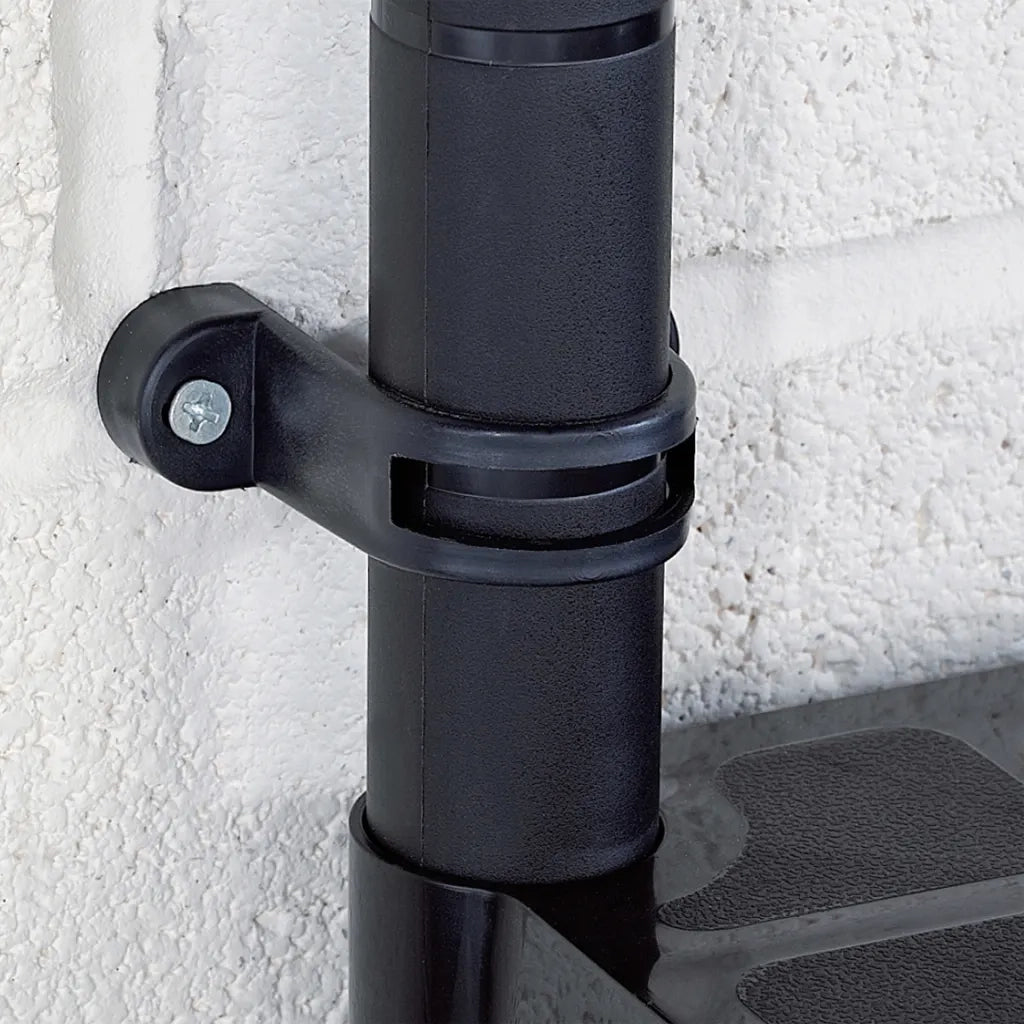 Scaffale a 4 Ripiani Nero 61x30,5x130 cm in Plastica CFW2762122