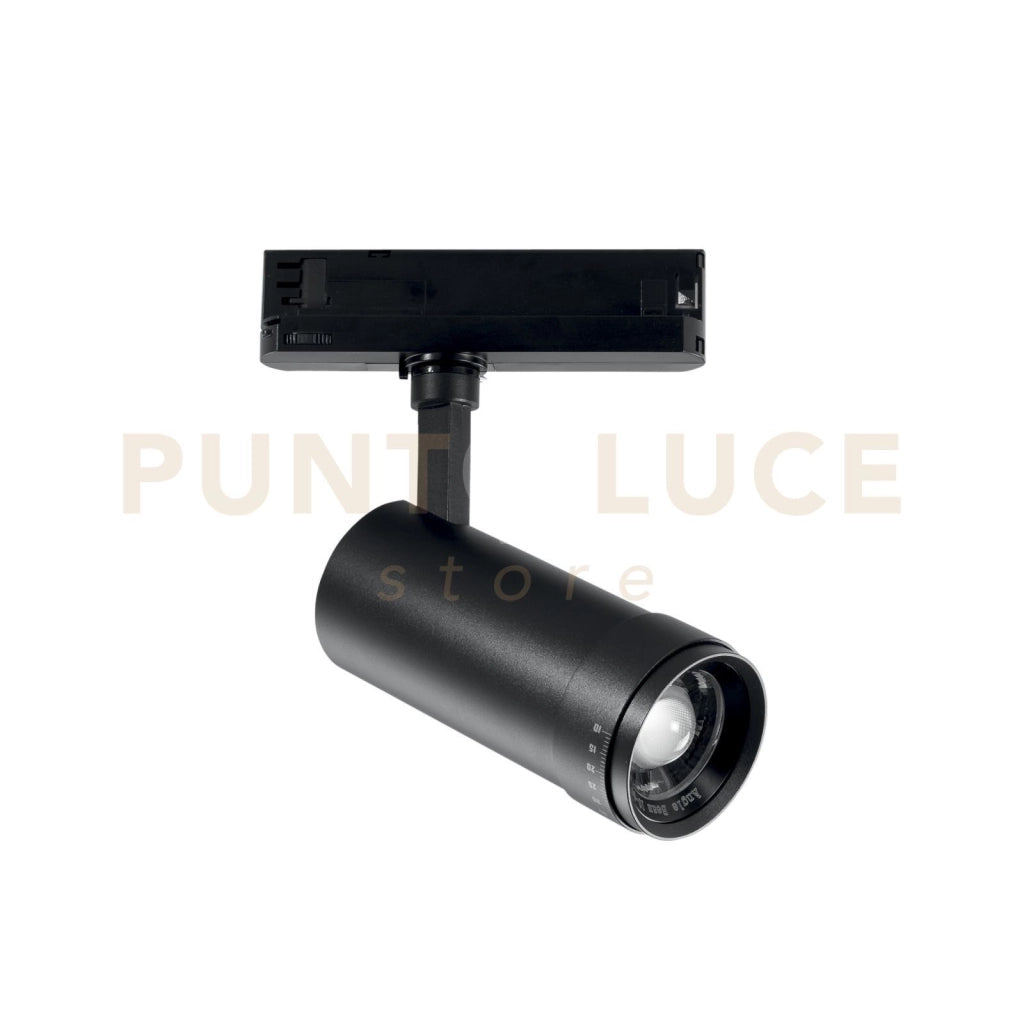 FARO BINARIO EXPLORER IN ALLUMINIO NERO LED 30W 2815LM 3000K 16,7X16X7,1 CM.