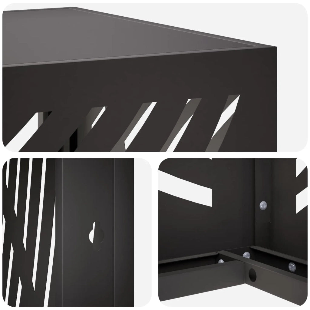 Copertura per condizionatore d'aria Nero 110 x 50 x 80 cm 8014108