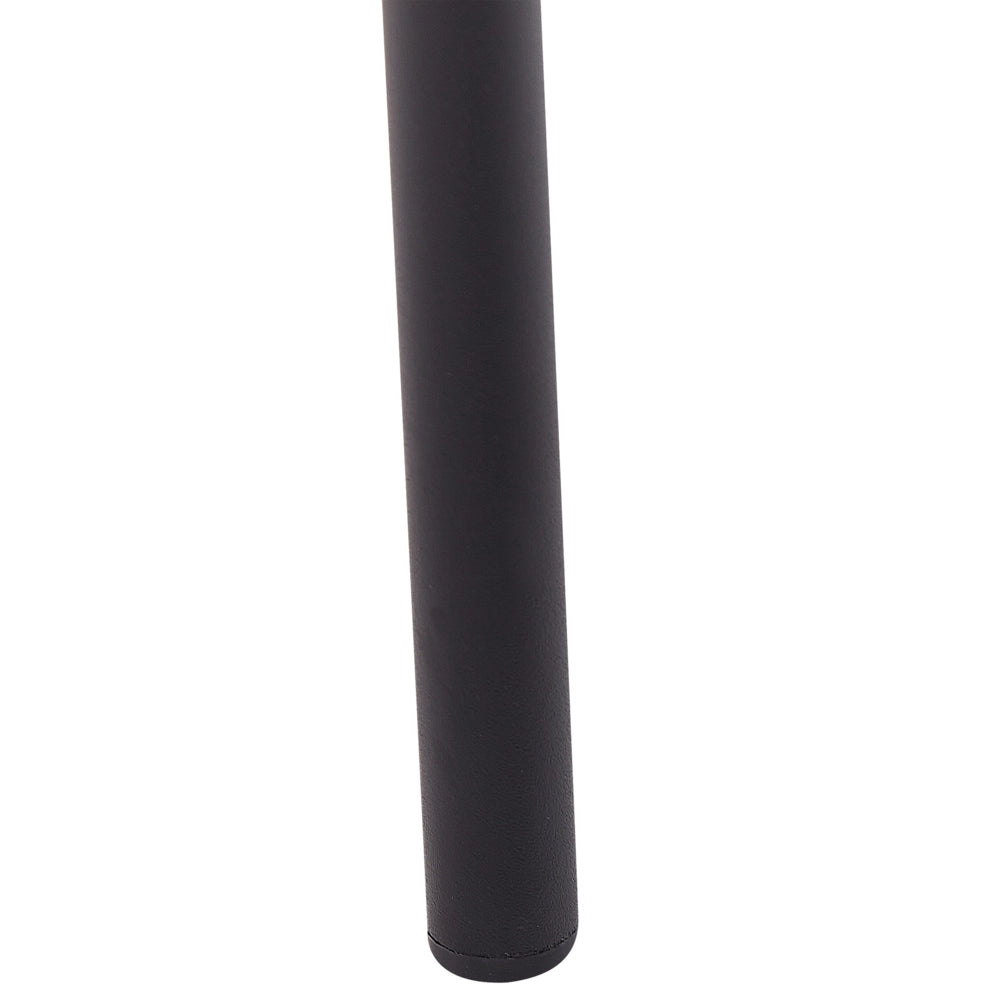 Set di 2 sedie da pranzo con sedile imbottito in tessuto arancione senza braccioli schienale curvo stile moderno