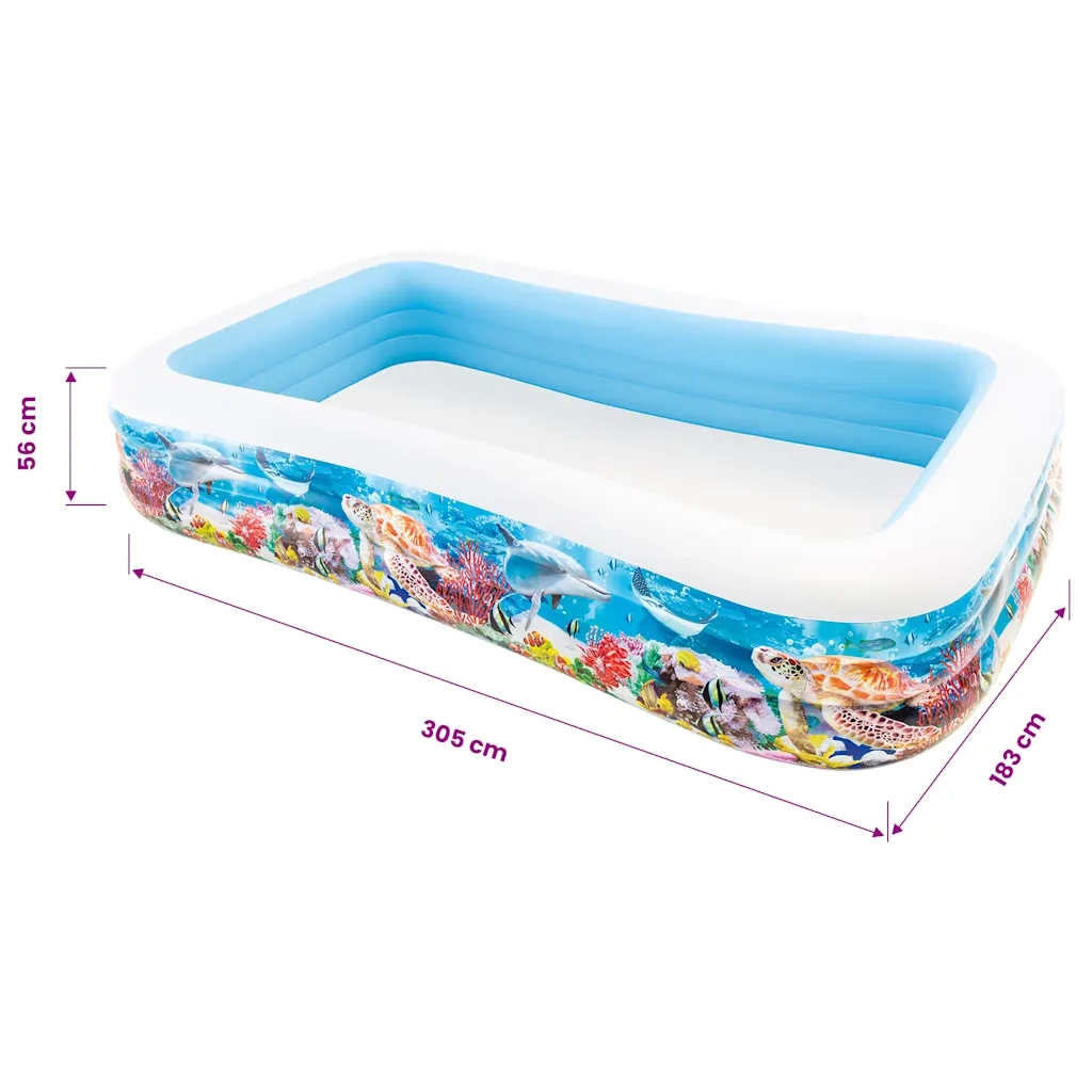 INTEX Piscina per Famiglia Swim Center 305x183x56 cm Design Marino 92526