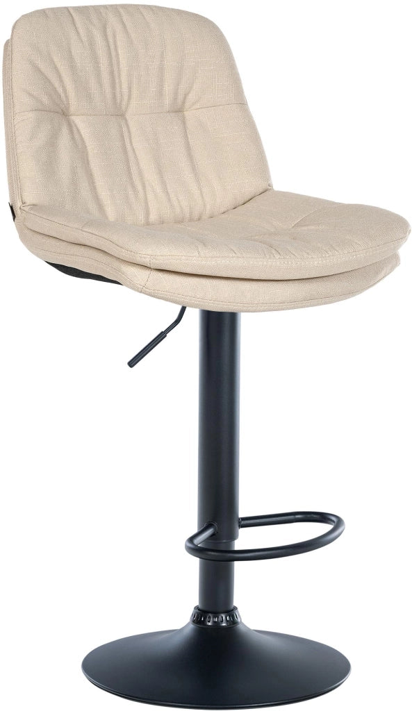 Barhocker Laurel Stoff schwarz