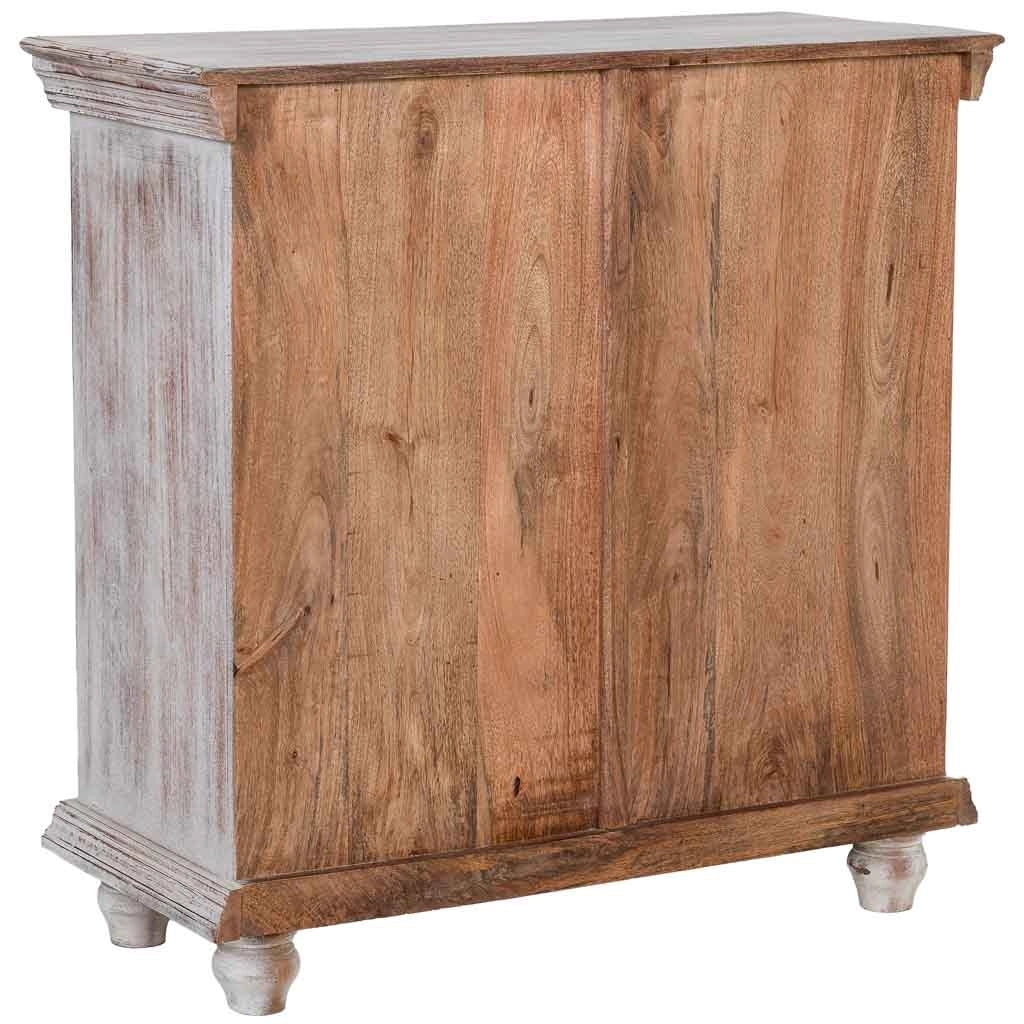 Mobile ingresso legno grigio artigianale 90x40x90 cm
