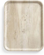Piatto di tavolo in legno - resistente a shock e urti - 1 pezzo - melamina - 330x430mm