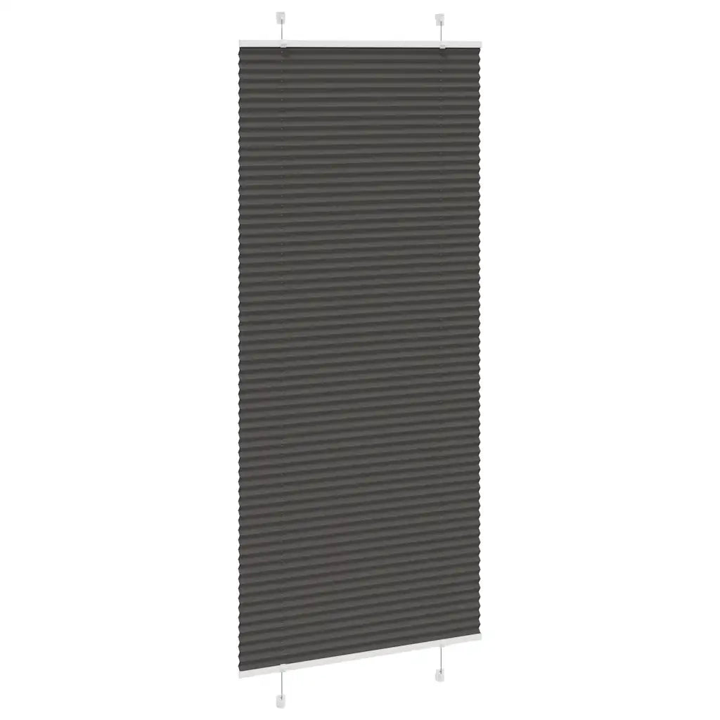Tenda Plissettata Nera 95x200 cm Larghezza Tessuto 94,4 cm