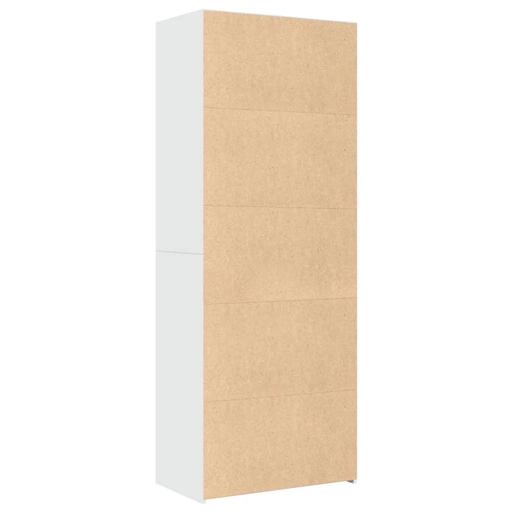 Buffet credenza cassettiera armadio mobile contenitore organizer cucina soggiorno salotto alto 70 x 41 x 185 cm legno ingegnerizzato bianco 02_0032764