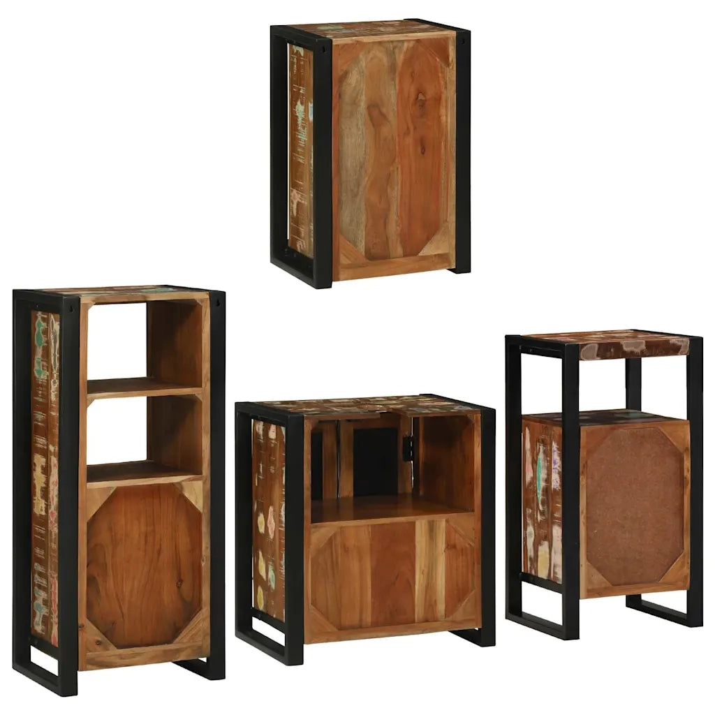 Set di mobili per il bagno 4 pcs Legno massello riciclato 3305697