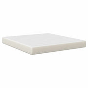 Letto matrimoniale | Letto per adulti | Materasso da Letto con materasso Crema 180 x 200 cm Tessuto