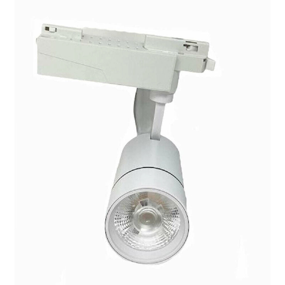Trade Shop - Faro Proiettore Binario 30w Led Cob Luce 6500k 3000k 4000k F30w-07a Faretto Bianco -