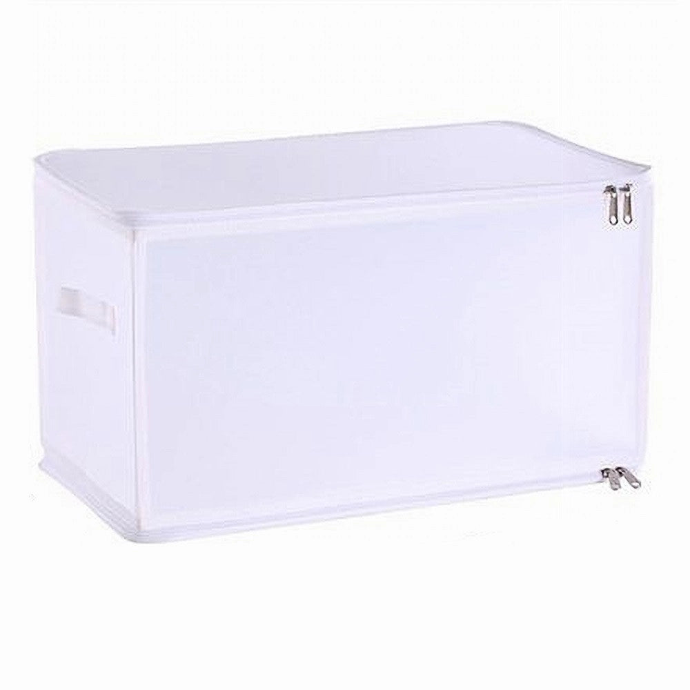Trade Shop - Box Scatola Salvaspazio Portatutto Contenitore Organizer Armadi 52x30x30cm 59976 -