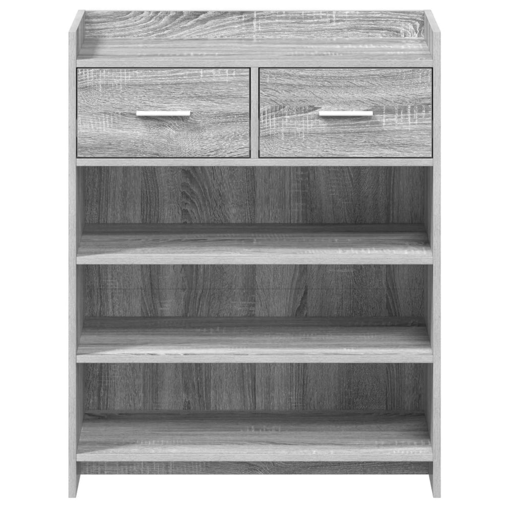 Mobile per scarpe con cassetto Sonoma grigio 73,5 x 36 x 92 cm 8011328