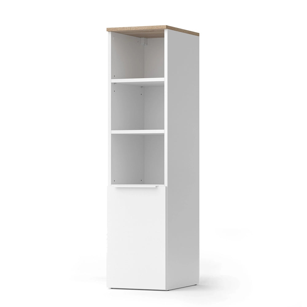 Vicco Armadio universale Bianco/Sonoma 30.2 x 120 cm con una porta