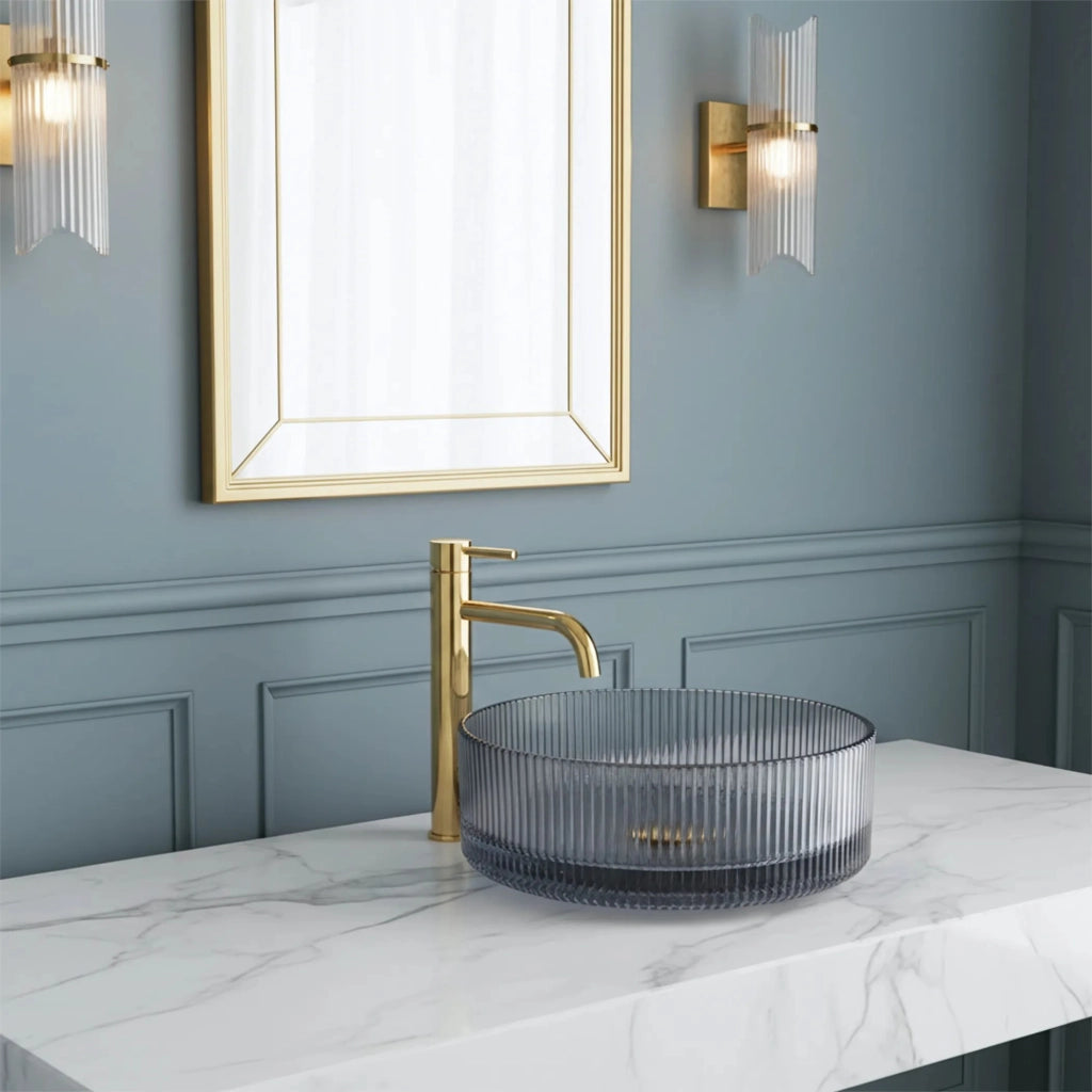 Lavabo Da Appoggio Rea Ingrid Grey