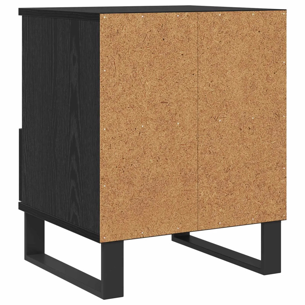 Armadietto per letto con cassetto Rovere Nero 40 x 35 x 50 cm CFW6308597