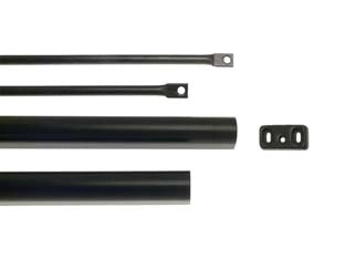 ASTE E COPERTURE VERNICIATE NERE 94100205 PER MANIGLIONE ANTIPANICO  per porte altezza max mm.2400 (94100205)    ISEO