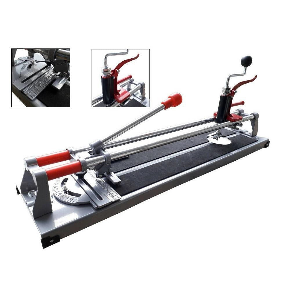 Trade Shop - Tagliapiastrelle 3 In 1 Professionale 600mm Taglia Piastrelle Mattonelle Manuale -