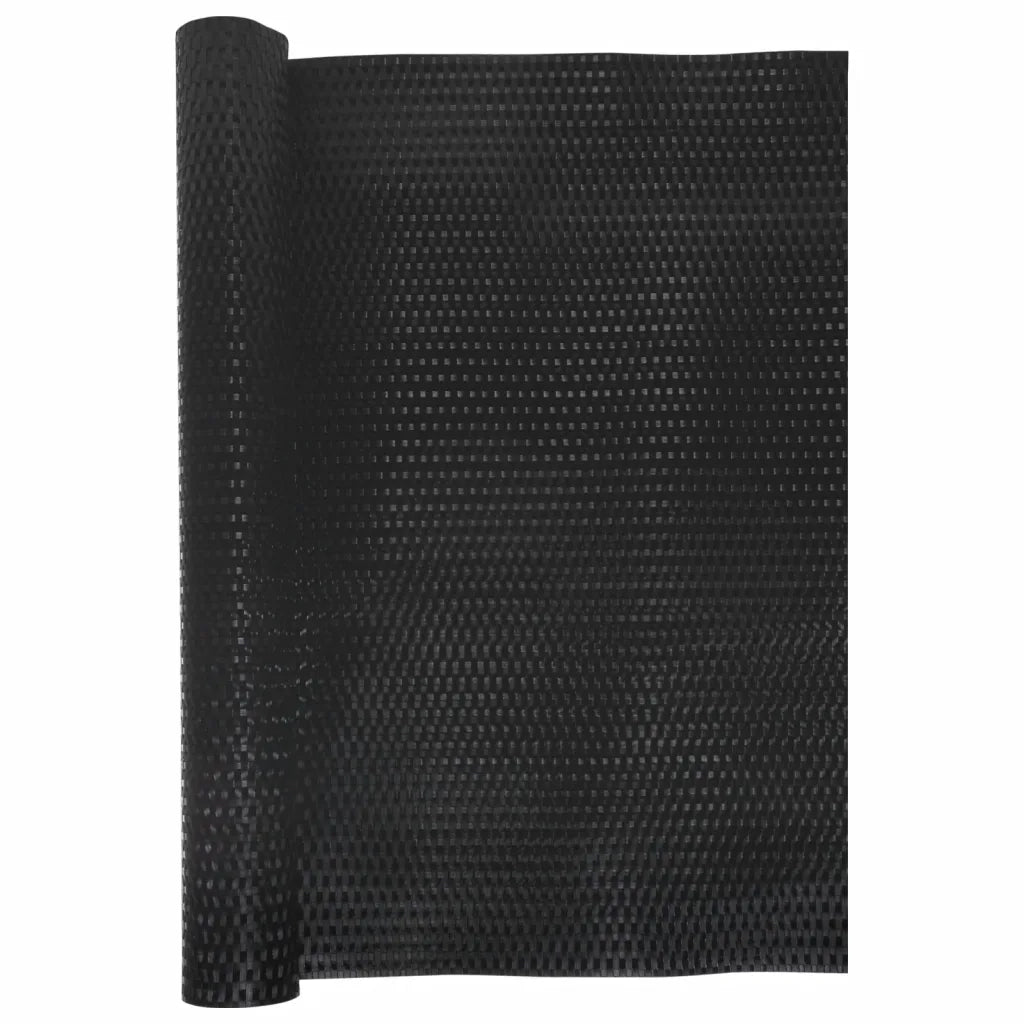 Paravento da Balcone Nero 400x90 cm in Polyrattan 156299