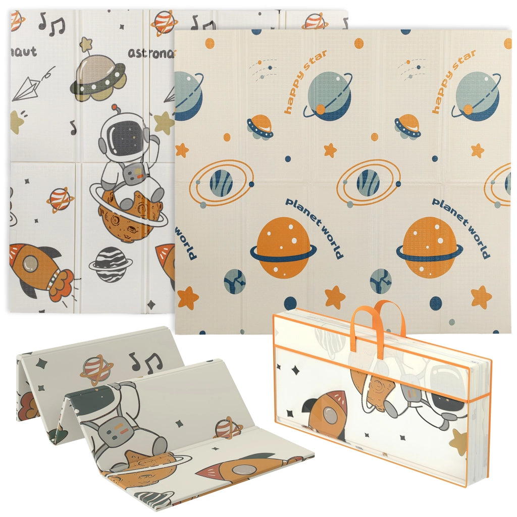 Tappeto per Bambini a Tema Spazio ¨C zephmum ¨C Multicolore XPE 196x176x1.5 cm