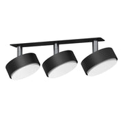Faretto incasso nero triplo orientabile 3xGX53 DROP Brosline