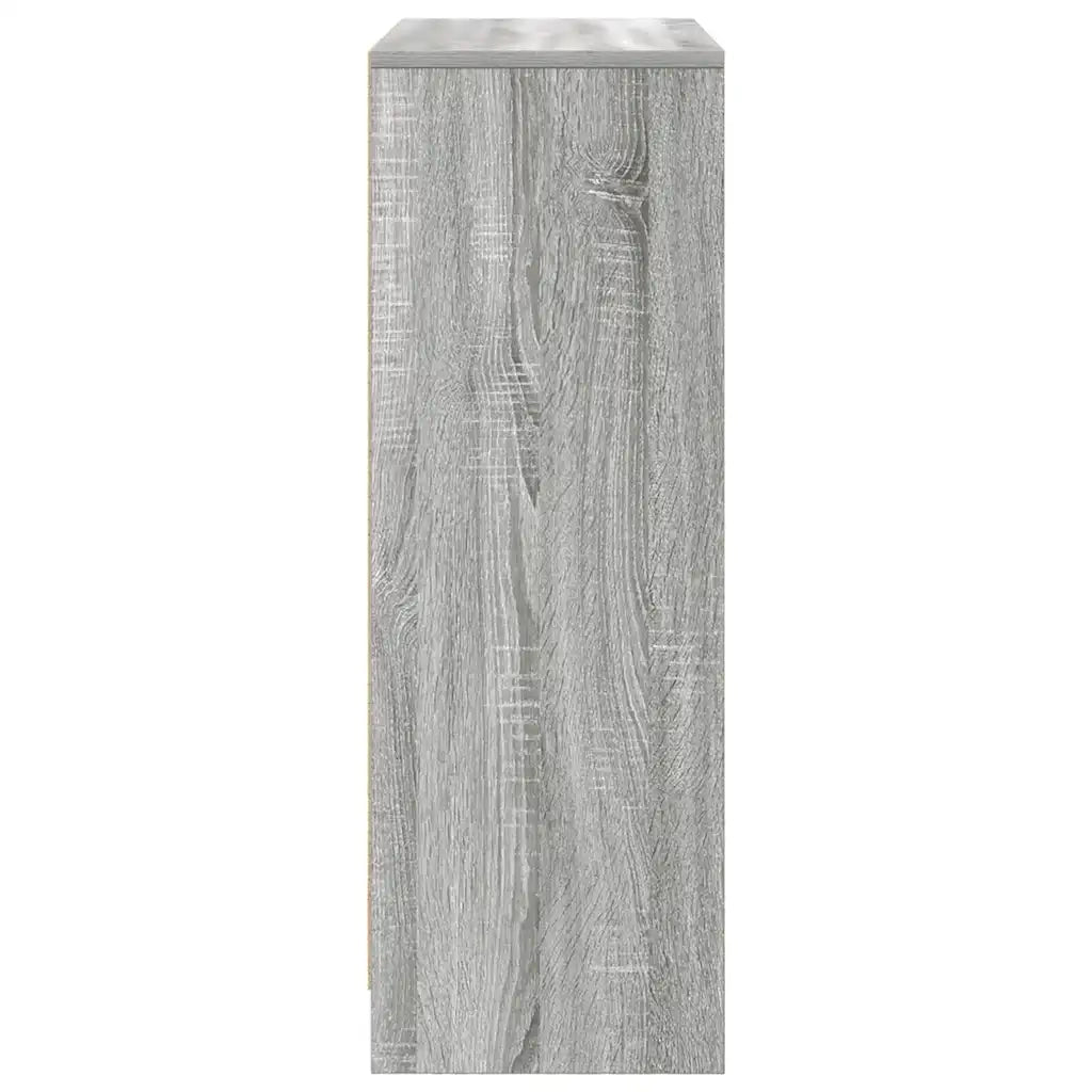 Credenza con Cassetti e Ante-Buffet-Armadio da cucina Grigio Sonoma 73x31x90 cm