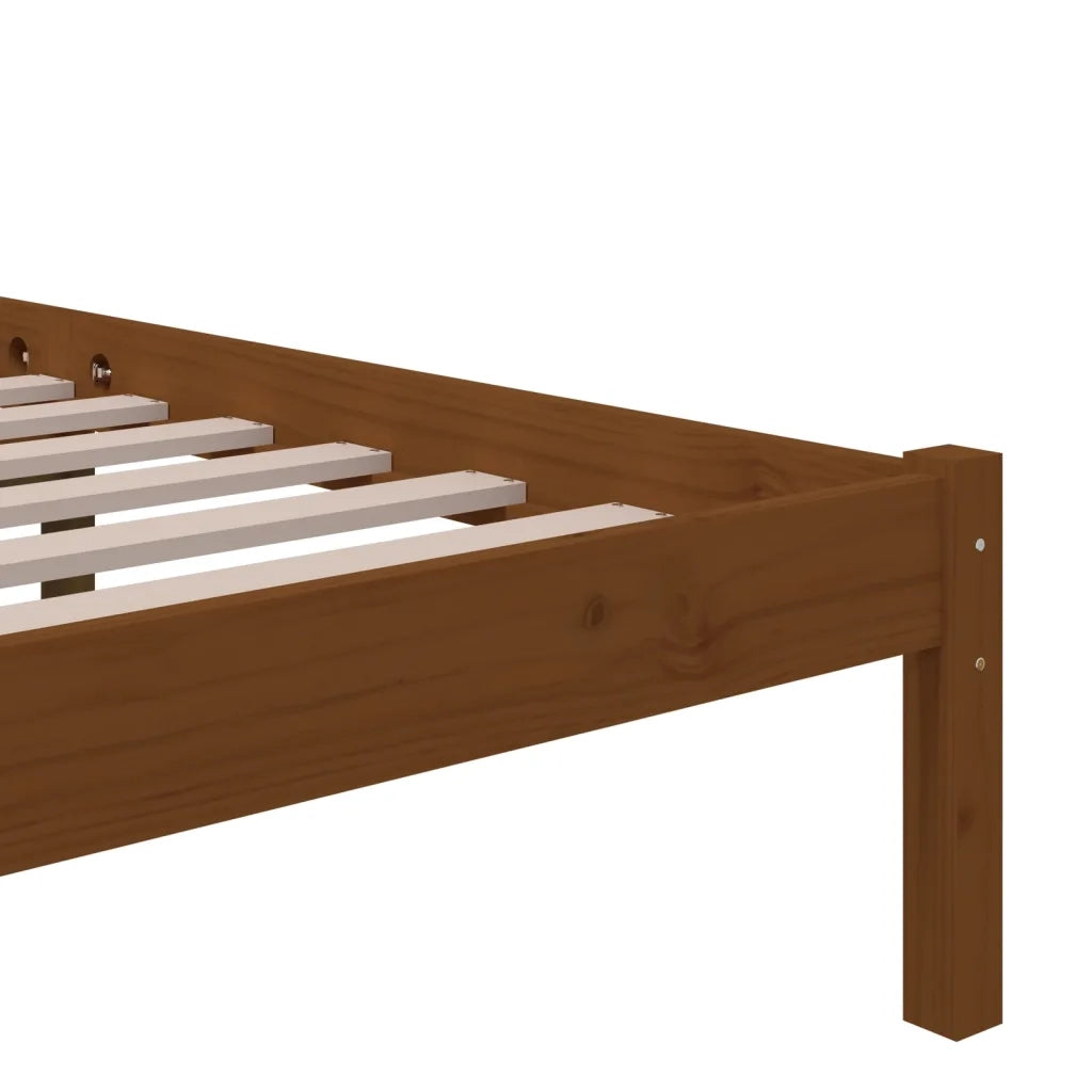 Giroletto senza Materasso-Struttura Letto Ambra Legno Massello Pino 90x200 cm 539826