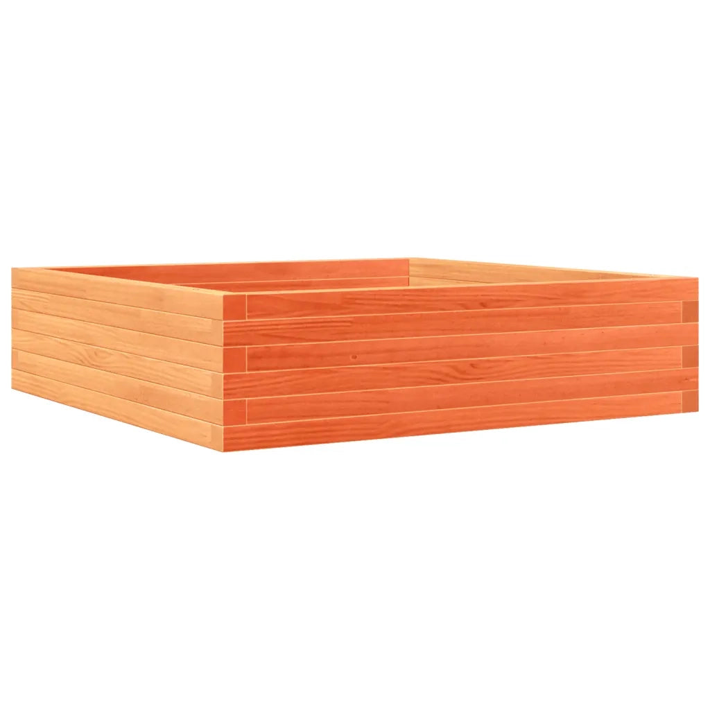 Fioriera Giardino Marrone Cera 90x90x23 cm Legno Massello Pino 847205