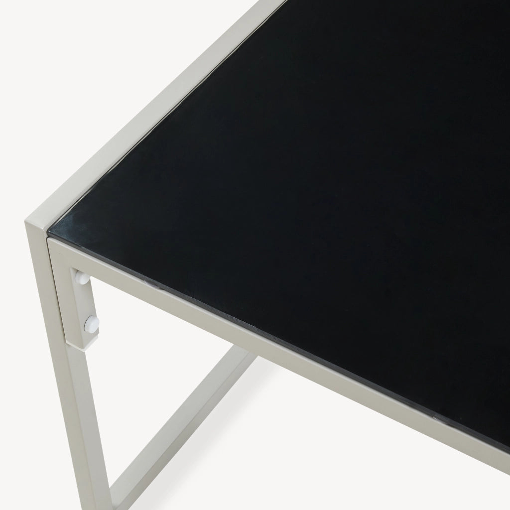 Set Salottino da Giardino Karg di 3 Mobili Tavolino con Piano in Vetro e 2 Poltrone - Beige casa.pro