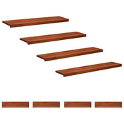 Tappeti per scale 8 pz 110 x 30 x 2 cm Marrone 3446302