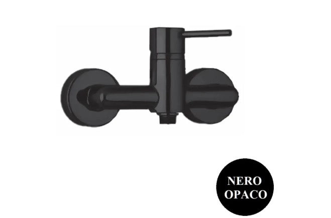 Miscelatore esterno Doccia serie Cilindra Argo Rubinetterie Colore: Nero Opaco