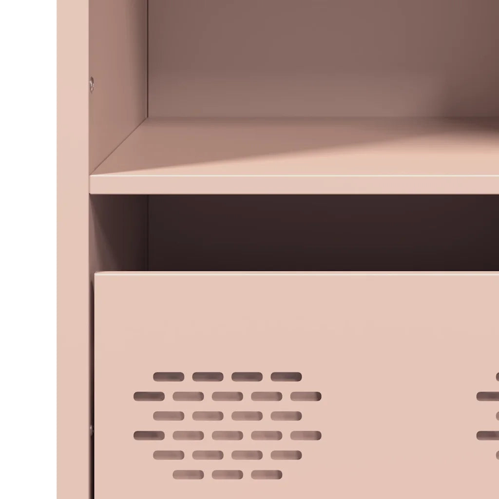 vidaXL Credenza Rosa 35x39x103,5 cm in Acciaio
