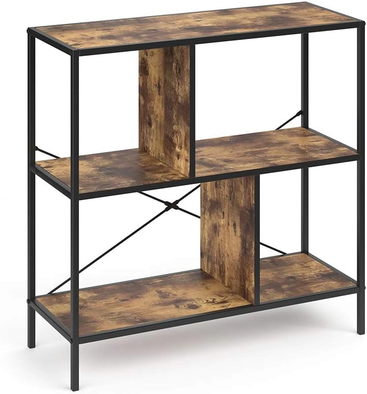 Loft Libreria FYRK Scaffale a muro Scaffale verticale Ordine Vintage 146x80 Betón