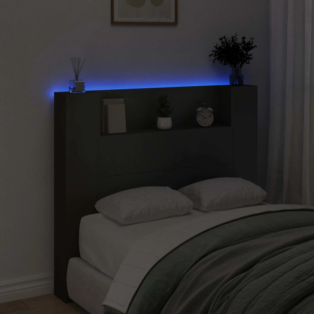 Testiera Letto Nero Legno ingegnerizzato