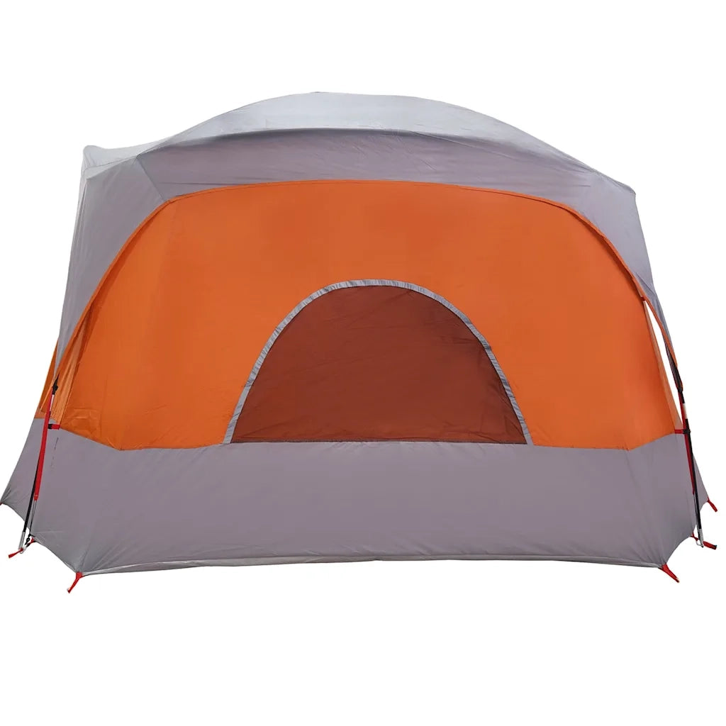 Tenda Familiare Cabina 6 Persone Grigia Arancione Impermeabile 4009557