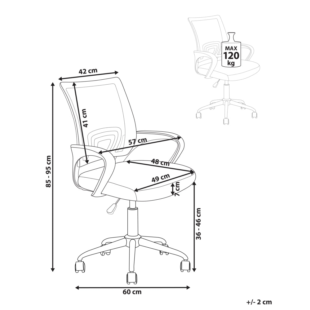 Sedia girevole da ufficio con schienale reclinabile regolabile in altezza blu moderna ufficio in casa