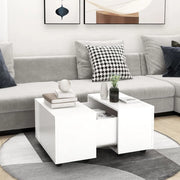 Tavolino da Salotto Bianco 60x60x38 cm in Legno Multistrato 806858