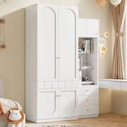 Set Armadio 2 Ante e Vetrina ¨C MINIMAL ¨C Bianco, 80x50x200 cm