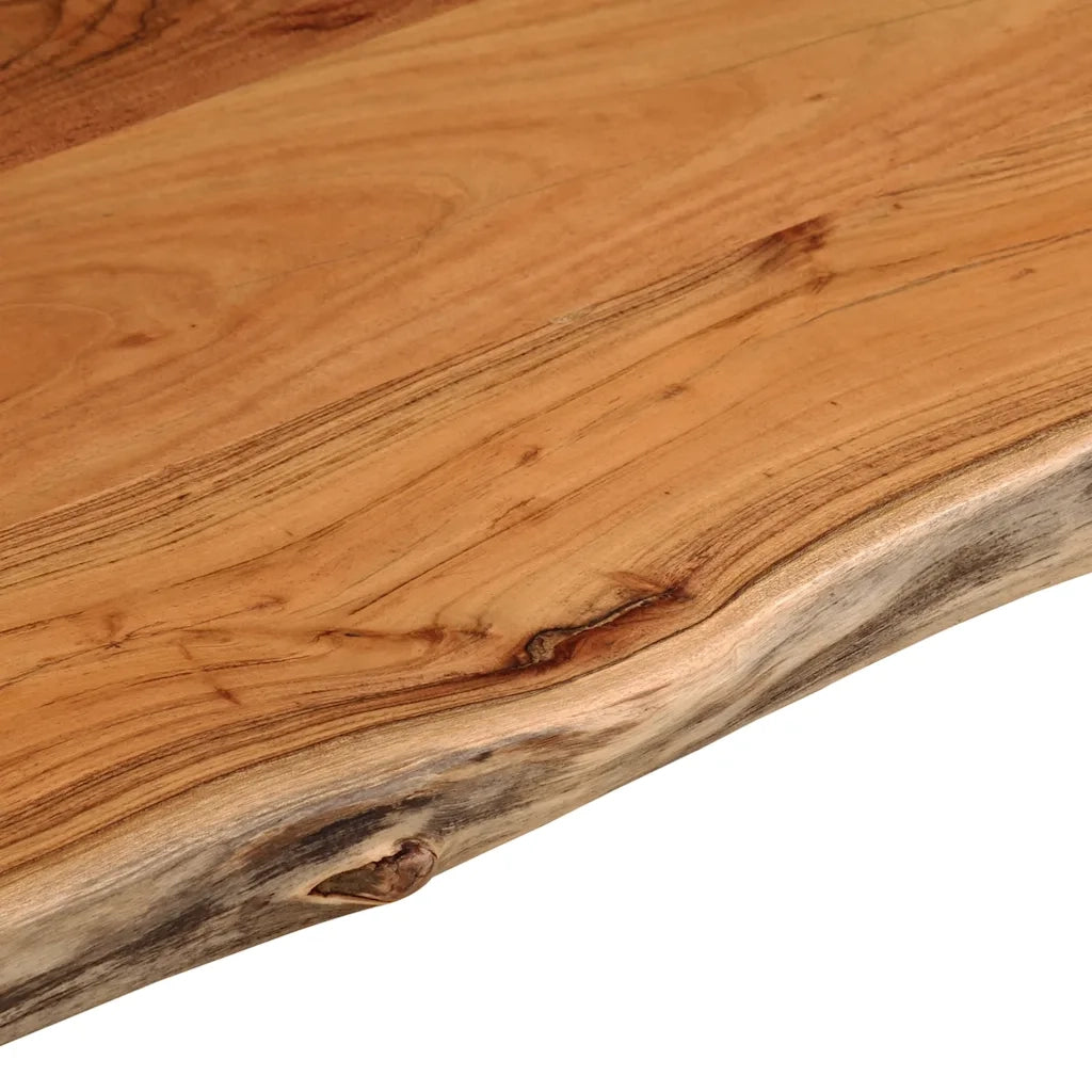 Piano Bagno 90x60x2,5 cm Rettangolare Legno Massello di Acacia 370261