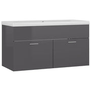Mobile lavabo con lavabo integrato 90 x 38,5 x 46 cm truciolare grigio lucido 02_0006483