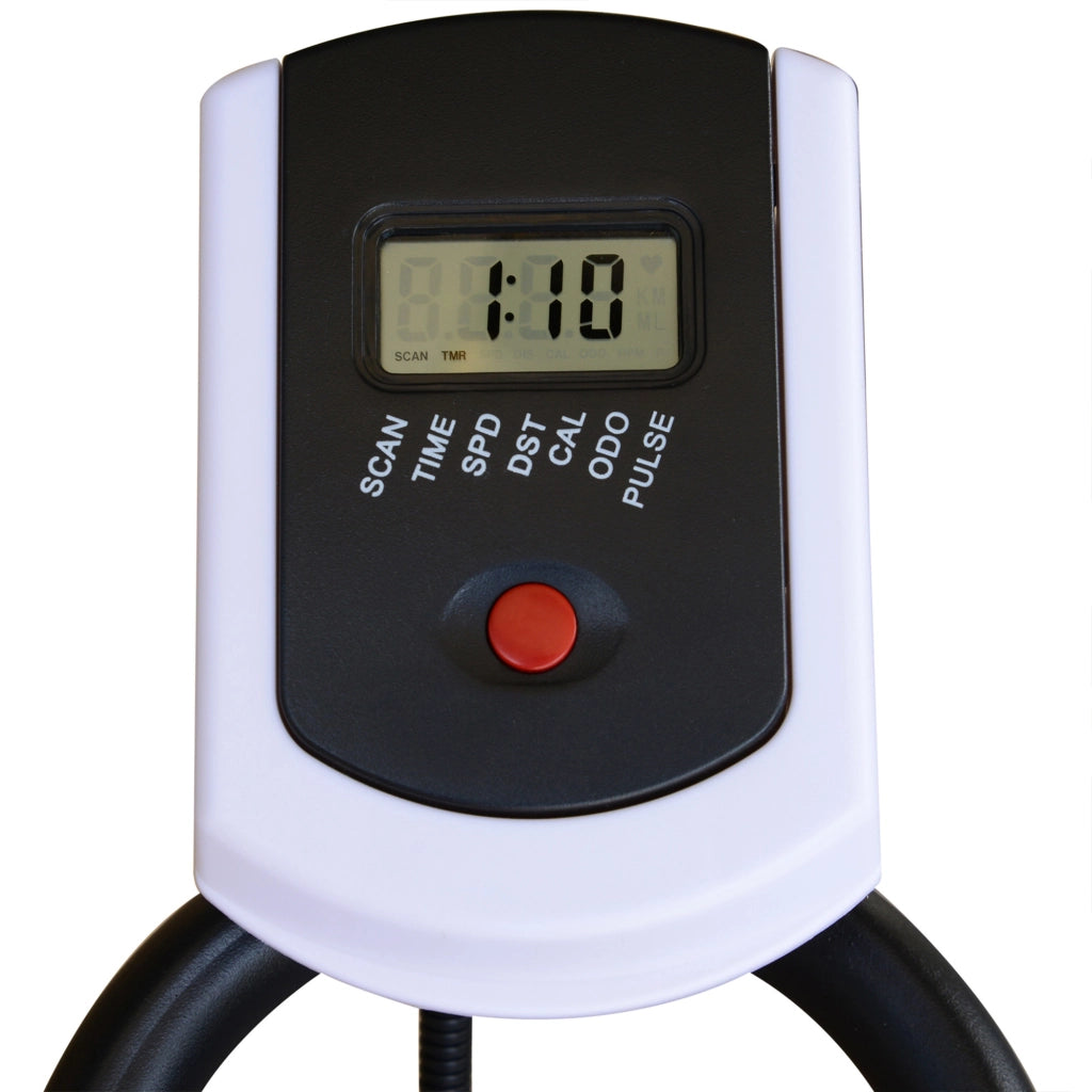 Bicicletta Statica con Volano 8 kg LCD Pulsimetro Sella e Manubrio Regolabili ¨C zephmum ¨C 103x48x115 cm Nero