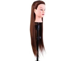 Eseguimento di Manichino - Testa di Manichino con Supporto per Pelli e Accessori DIY per Capelli - Modello di Testa per Esecuzione di Modelli di Capelli in Color Caffè