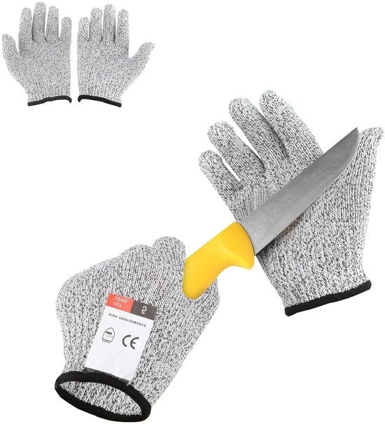 Manica resistente al taglio per macellai, cucina, apertura ostriche, affettatura carne, scottatura legno e giardinaggio (L)