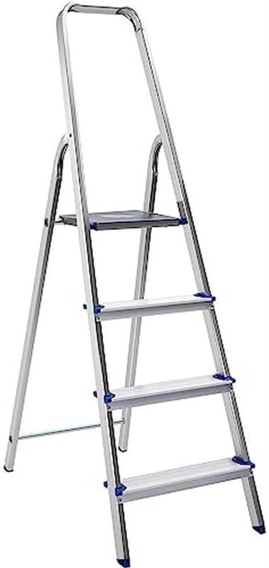 SCALA PIUMA 4 GRADINI IN ALLUMINIO CON PORTATA 100KG