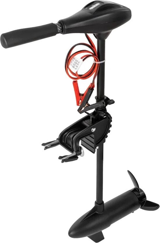 Motore Elettrico Esterno per Barche - 12V - Senza Patente di Guida - max 10 km/h - Motore Esterno per Barche da Pesca - Nero