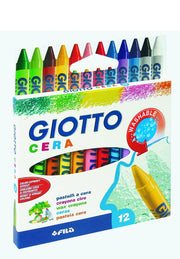 GIOTTO PASTELLI CERA 12PZ