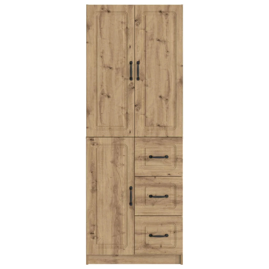 Set di armadi 2 pcs Rovere Artigianale Legno ingegnerizzato
