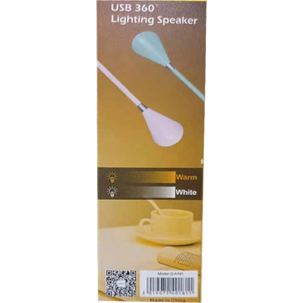 Trade Shop - Luce Di Sicurezza Lampada Led Q-a181 Ricaricabile Batteria Altoparlante Bluetooth -