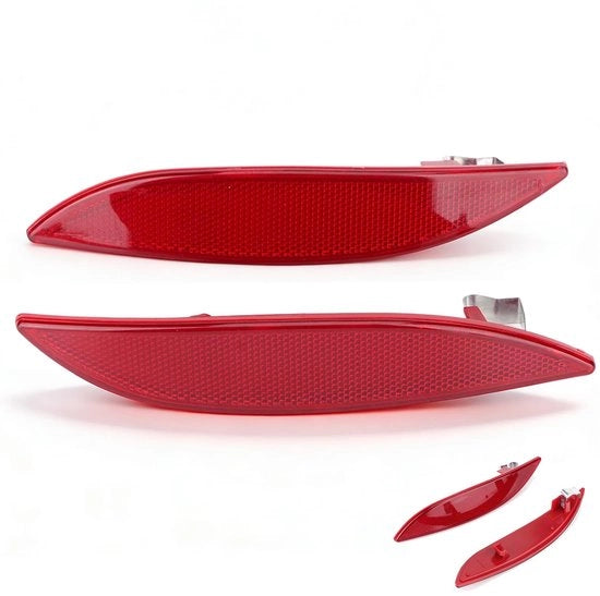 Riflettore posteriore 100% nuovo - Strisce riflettore posteriore - 2 pezzi - ABS - Adatto per MEGANE MK3 - OE 265600004R - Riflettore