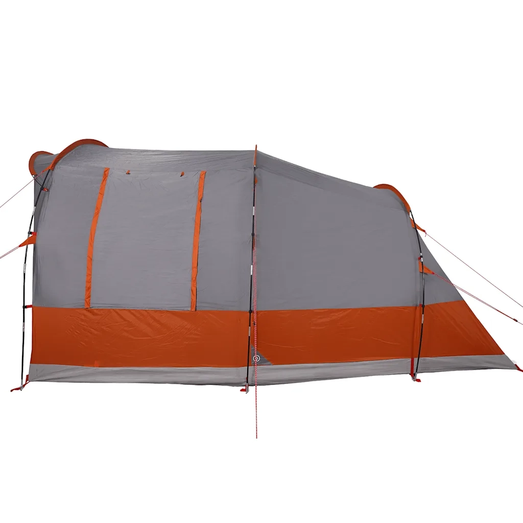 Tenda da Campeggio a Tunnel per 3 Persone Grigio e Arancione 94624
